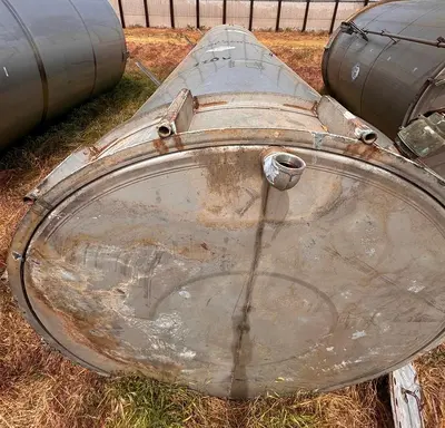 Tank, 4,200 Gallon, Stainless Steel, 6' Dia x 20' H, Valley Foundry, UL rated, #5991327