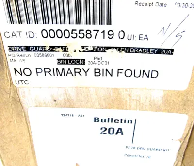 ALLEN BRADLEY 20A-DG01 DRIVE GUARD KIT 20A 20ADG01 NEW, SURPLUS