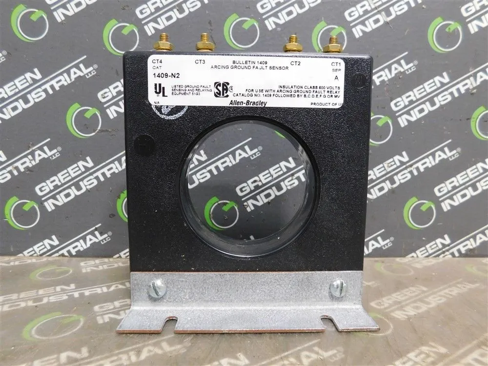Allen Bradley 1409-N2 Arcing Ground Fault Sensor Bulletin 1409 Ser. A 600V Used