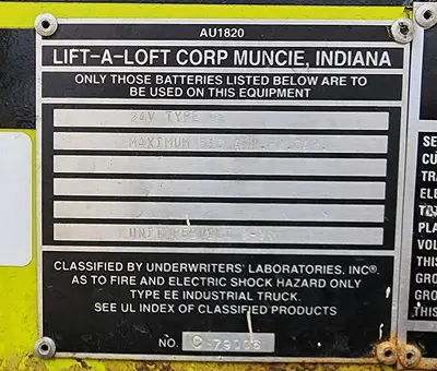 USED 1996 LIFT-A-LOFT MCL 48-30