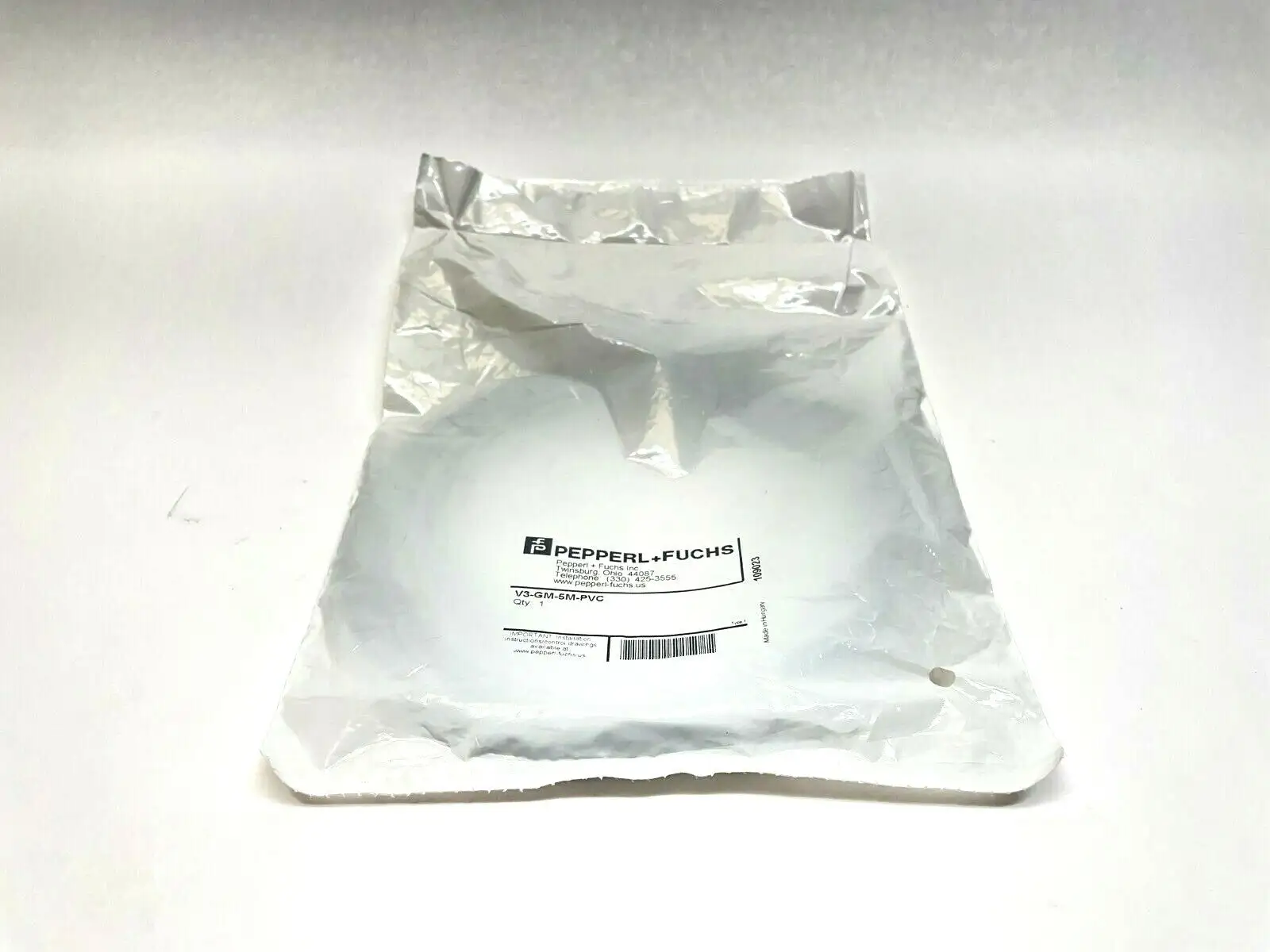 New | in-Stock PEPPERL+FUCHS FEMALE CORDSET SINGLE-ENDED M8 STRAIGHT A-CODED 3-PIN Connector Accessories Michigan US | Maverick Industrial Sales #1089903