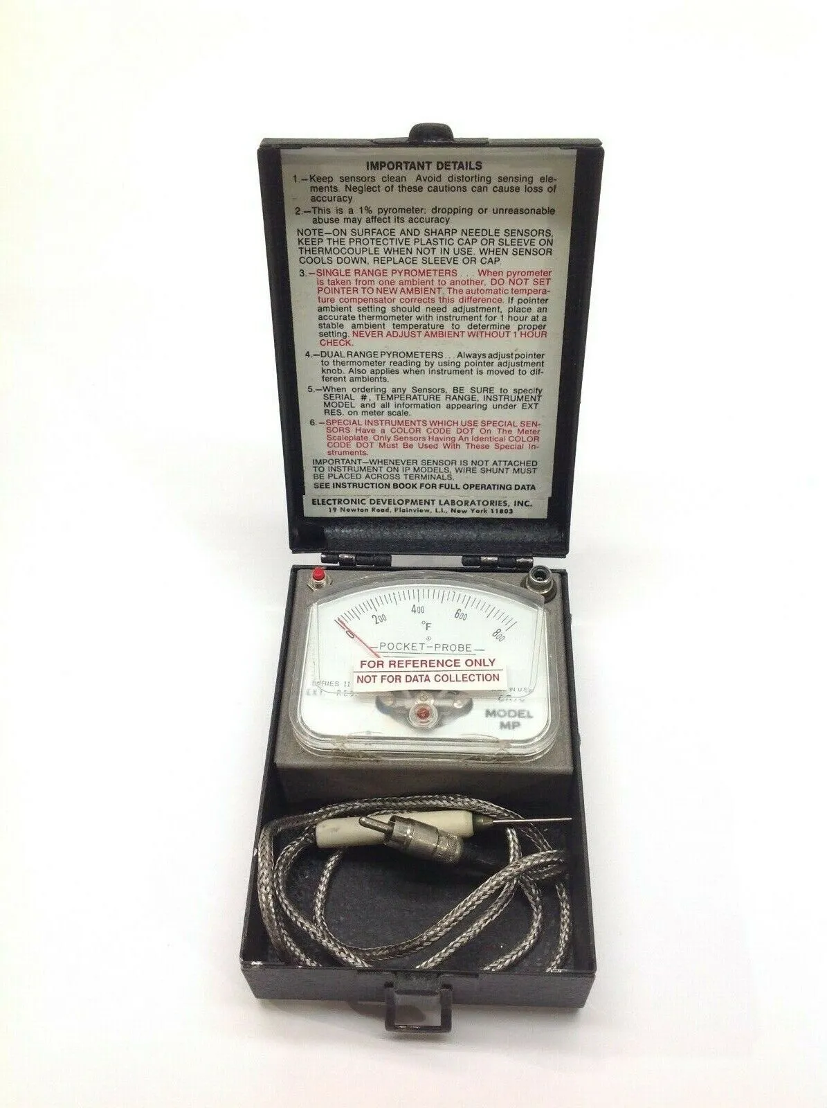 USED ELECTRONIC DEVELOPMENT LABORATORIES POCKET-PROBE SERIES II