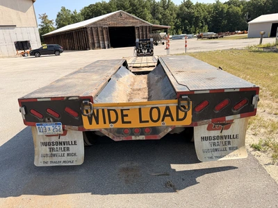Used 2011 PITTS 50 TON DROP DECK TRI-AXLE Lowboy Trailers Michigan US | Miedema Asset Management Group #1338402