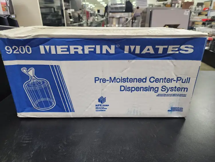 New | in-Stock Merfin New Case Merfin Mates Pre-Moistened Hand Wipes for Center Pull Dispenser 2 Rolls Hand Washing and Sanitizing Illinois US | Falcon Restaurant Supply #1376719
