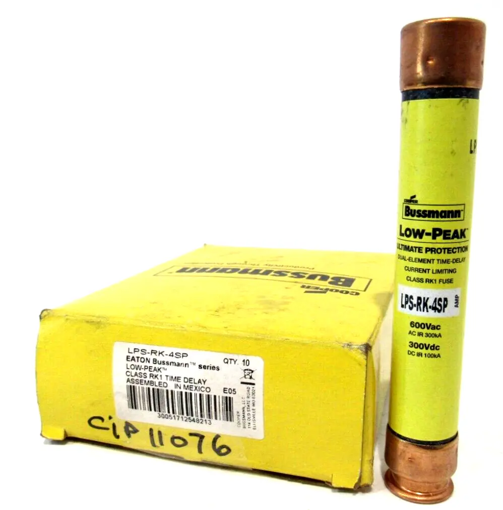 BOX OF 10 NEW BUSSMANN LPS-RK-4SP FUSES LPSRK4SP