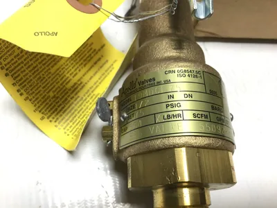 Apollo 19MDCL75 Pressure Relief Valve 1/2″ NPT Set 75 PSIG CAP 534