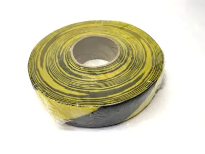 NEW SAFETYTAC HAZARD FLOOR MARKING TAPE BLACK ON YELLOW 2" X 100'
