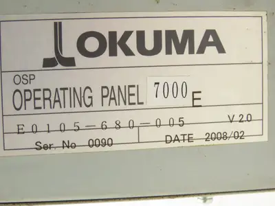 Okuma OSP7000 HMI Operator Control Panel With Monitor E0105-680-005 READ