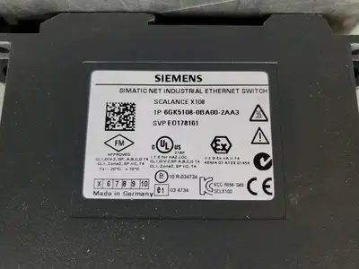 USED Siemens 6GK5108-0BA00-2AA3 SCALANCE X108 Ethernet Switch Module