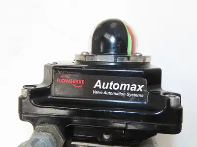 Flowserve 1-1/2" Stainless Ball Valve Compact II Pneumatic Actuator C30 SR-2C