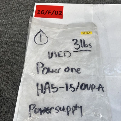 Used Power One ["HA5-1.5/0VP-A", "HA5-1.5/OVP-A"] Single Output Power Supplies California US | Davliegogo LLC #1707854