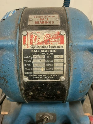 Used Atlas _UNKNOWN_ Pedestal Type Grinders (Double End) Ohio US | Equipment Recovery Corp. #1331821