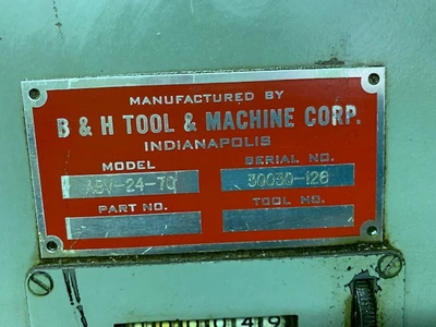 ASTRO (B&H) ABV-24-70 Vertical Broaches | Mohawk Machinery (7)