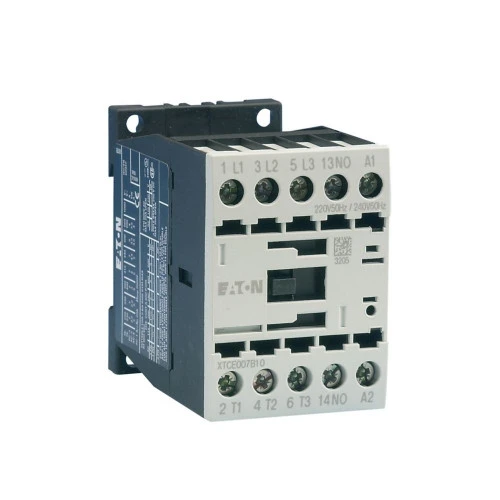 Eaton XTCE009B10TD IEC Contactor, 9A, 24 Vdc, 1NO, 9A, Frame B, 45 mm [New]