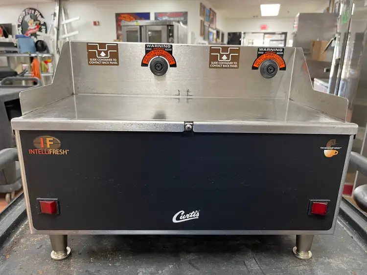 Used Curtis Used Curtis GEM5IFIT015 Gemini Twin Intellifresh Warmer Stand 120V Coffee Equipment Illinois US | Falcon Restaurant Supply #1376116