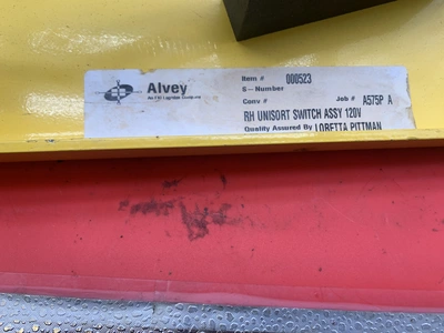 Alvey Sorter Components: Rh Switch Assemby 120v