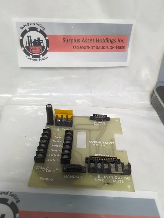 Used FEMCO WBA3976 Industrial Controls Ohio US | Surplus Asset Holdings #1485638