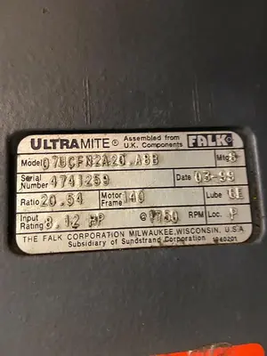 USED FALK ULTRAMITE 07UCFN2A20.A8B