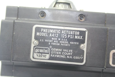 Used Gemini Valve A412 Rotary Actuators California US | Davliegogo LLC #1707506