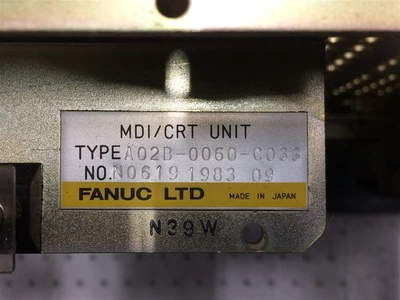 USED FANUC A02B-0060-C033    -MDI/CRT UNIT     CHASSIS FAMILY
