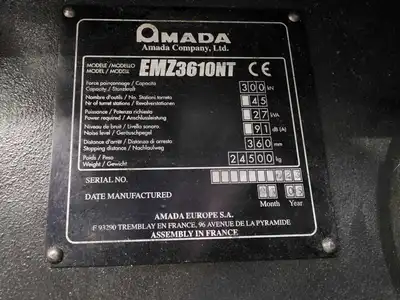 USED AMADA EMZ-3610NT