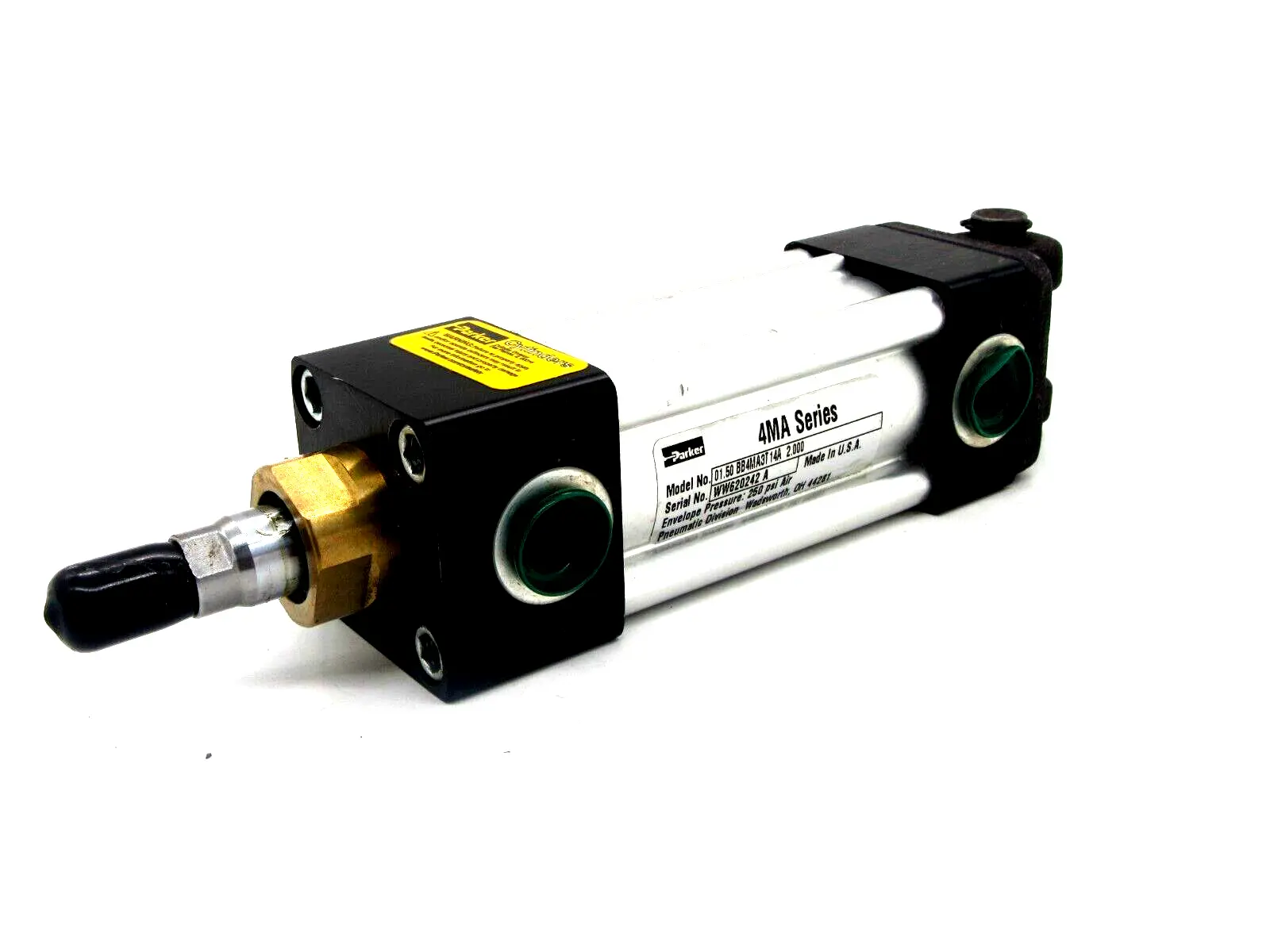 NEW PARKER 1.50BB4MA3T14A 2.000 PNUEMATIC CYLINDER 4MA SERIES 150BB4MA3T14A2000