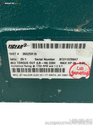 Used DODGE TIGEAR 30Q25AR18 Speed Reducers Kentucky US | Industrial Parts R Us Inc. #1338167
