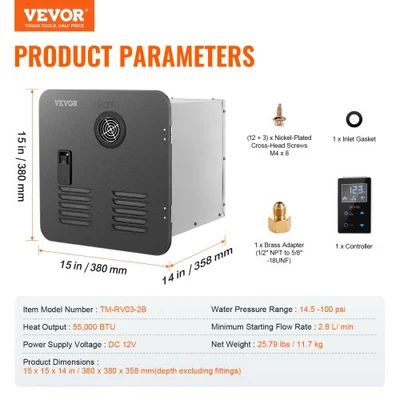 Used VEVOR TM-RV03-2B Water Heaters Michigan US | Miedema Asset Management Group #1423475