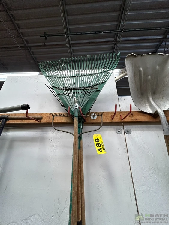 Used _UNKNOWN_ ASSORTED GARDEN RAKES Landscape Rakes Illinois US | Heath Industrial Auction Services #1380007