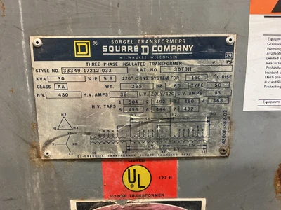 Square D _UNKNOWN_ Power Transformers | Equipment Recovery Corp. (7)