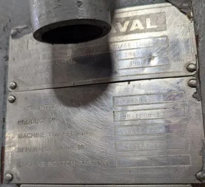 Alfa-Laval BRPX 417 SFV-31CGL-60 clarifier centrifuge, 316SS.