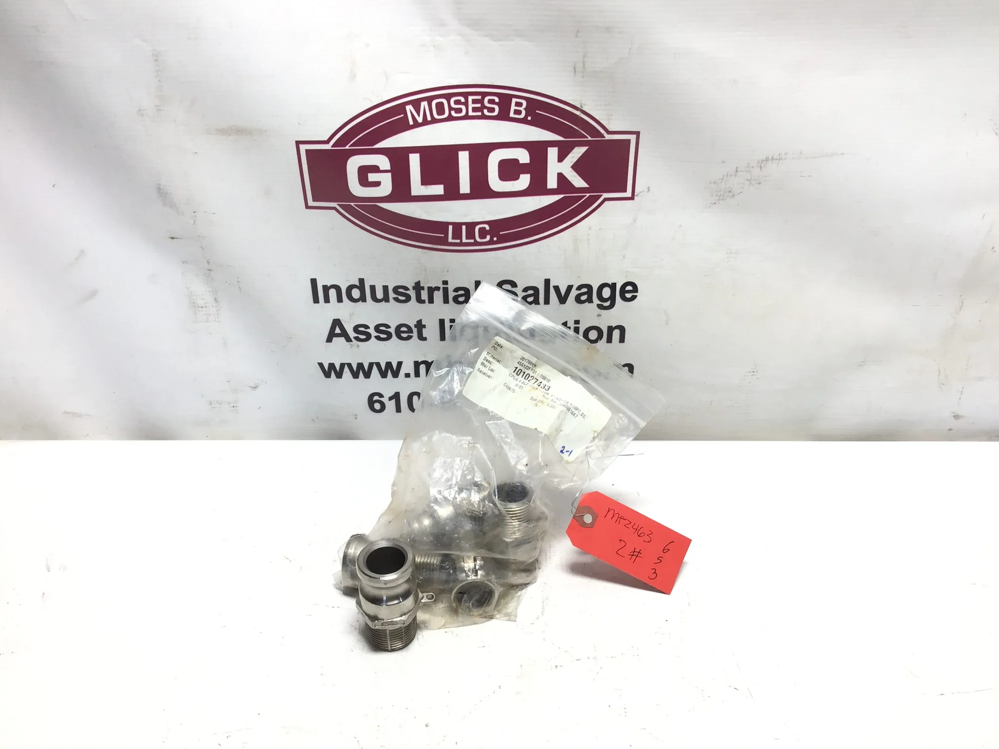 Dixon CPLG Half QK,K-LOK 1″ Stainless Steel Adapter X MPT