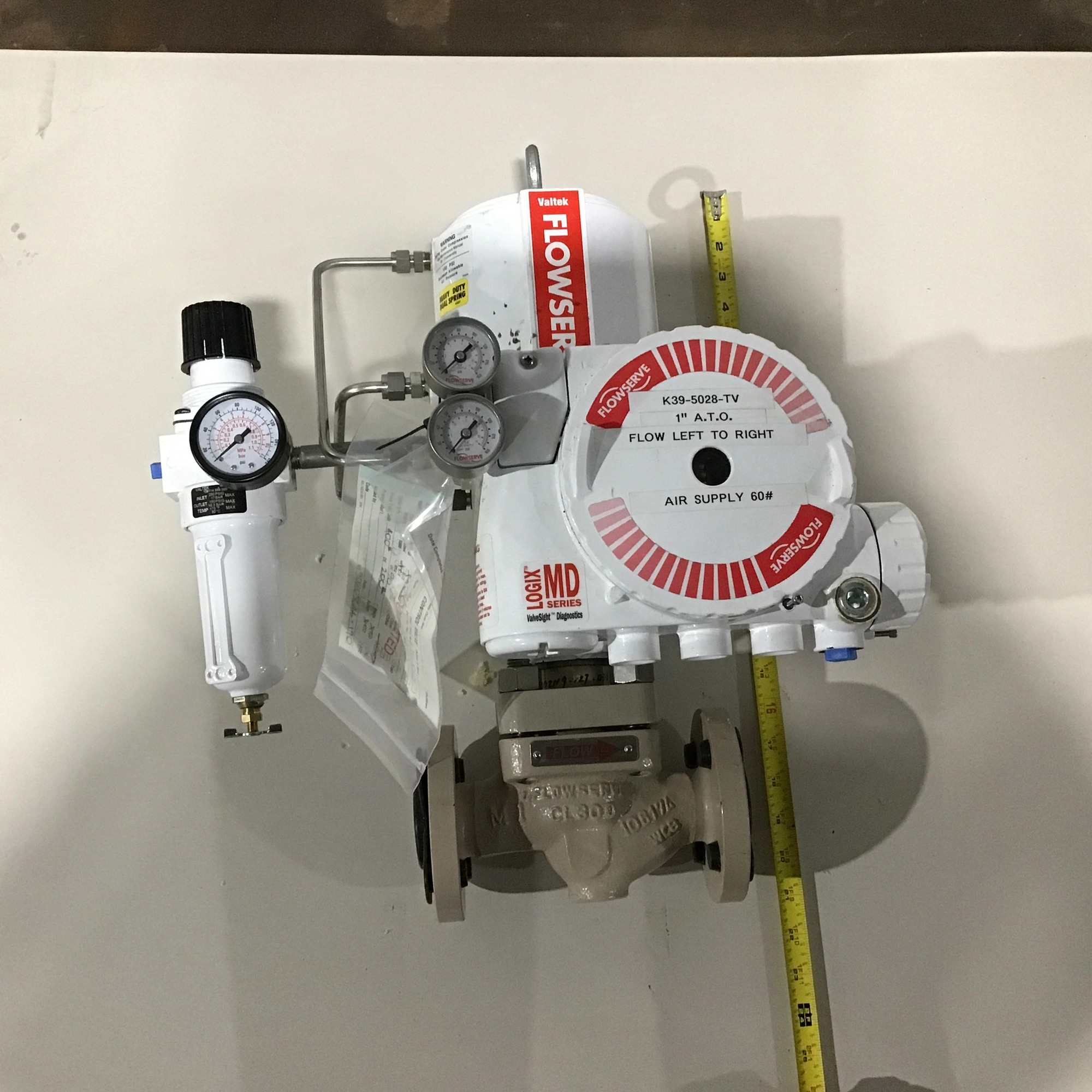 Flowserve K39-5028-TV – MK1 Globe Control Valve w/Pneumatic Actuator & Digital Valve Positioner