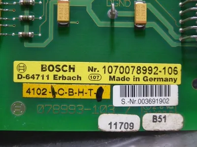 Bosch 1070078992-106 Power Supply Unit Control Board D-64711 Used