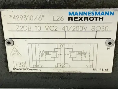 USED REXROTH Z2DB 10 VC2-41/200V SO30