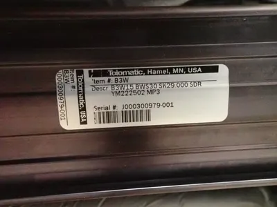 Used TOLOMATIC B3W15 BWS30 SK29.000 SDR YM222502 MP3 Pumps Ohio US | HGR 24 #968301