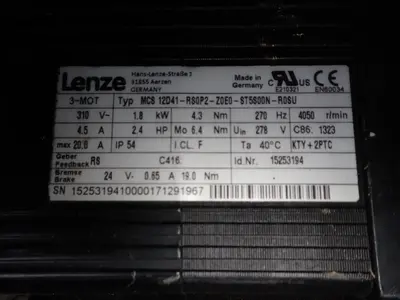 USED LENZE GST052S VBR 12DC41