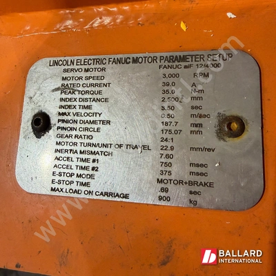 Linear Rail with Lincoln Electric Positioner – 3 Meter