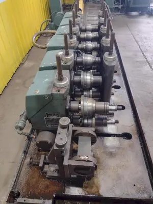 6 STAND X 8" X 1.5" YODER MODEL M1-1/2 ROLLFORMER, 16 STAND BASE: YOBRO #24215