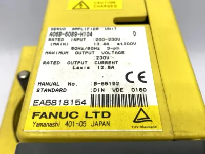 Used FANUC AC Servo Amplifier Unit 3PH 230VAC 12.5A Servo Drives Michigan US | Maverick Industrial Sales #1401952