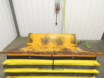 Econo Lift Pneumatic Tilt Table Tote Tipper 8000lbs 28° Degree 55 x 44" Top