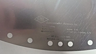Lot of 4 Pcs 27" Natural DIAMOND SAW BLADE SLICING SILICON SMI Semiconductor