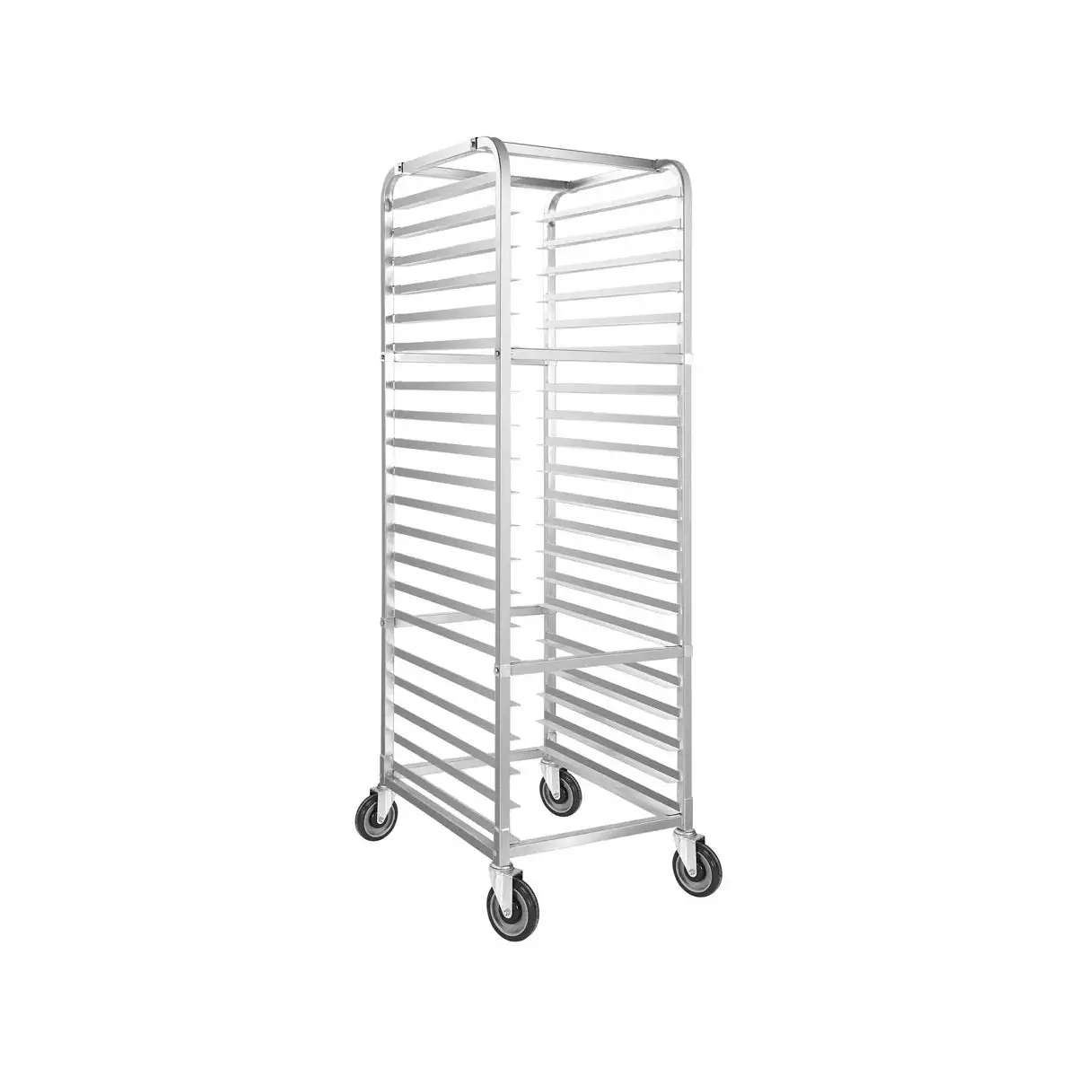 New | in-Stock Atosa New Atosa MPRA-20 Heavy-Duty 20 Pan End Load Bun/Sheet Pan Rack with Casters Racks/Shelving Illinois US | Falcon Restaurant Supply #1375521