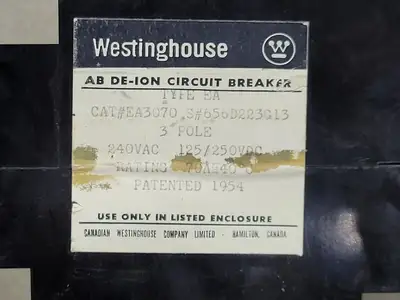USED WESTINGHOUSE EA3070