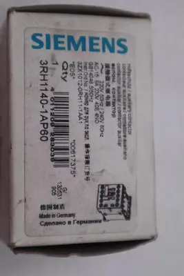 SIEMENS 3RH1140-1AP60 RELAY 4PST 240VAC CONTACTOR STOCK #K-2376