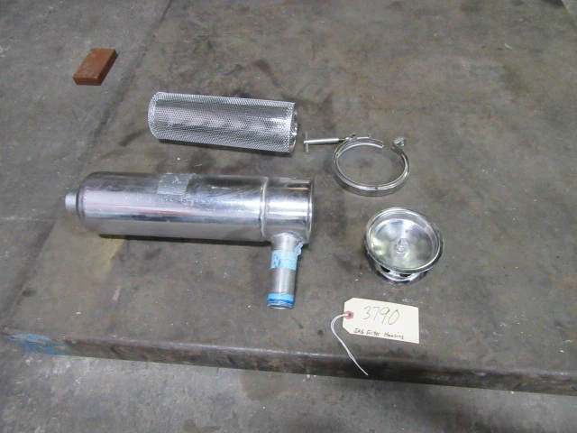 Bag Filter Housing,  stainless steel, 4" x 12".