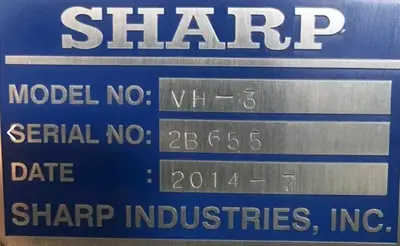 3 HP SHARP (NEW 2014) MODEL #VH-3 VERTICAL & HORIZONTAL SPINDLE RAM TYPE MILL: STOCK #21141