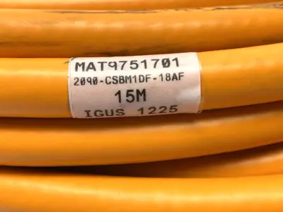 USED IGUS SINGLE ENDED READYCABLE SERVO HYBRID CABLE 15M