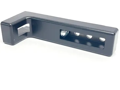 093B1201N08SS01,100552 | Fath 093B1201N08SS01 Floor Bracket 120x45x30mm Slot 8 Zinc Black 100552 - New