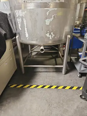 Tank, 800 Gallon, Stainless Steel, Sloped Bottom, #5991725